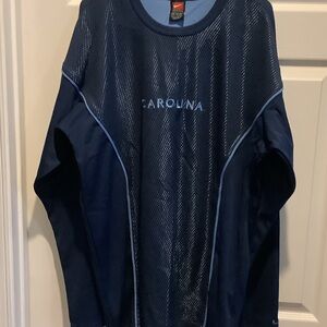 Nike Men's Dark Blue UNC Tar Heels Long Sleeve Tee, dri fit